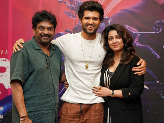 Liger Team At Interview Recently In Hyderabad